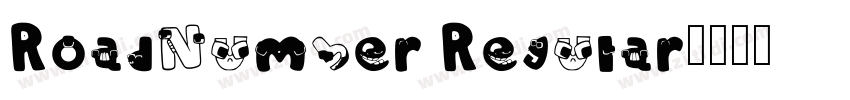 RoadNumber Regular字体转换